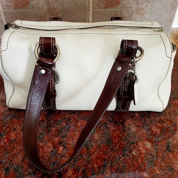 Coach pebbled leather satchel - Picture 1 of 8